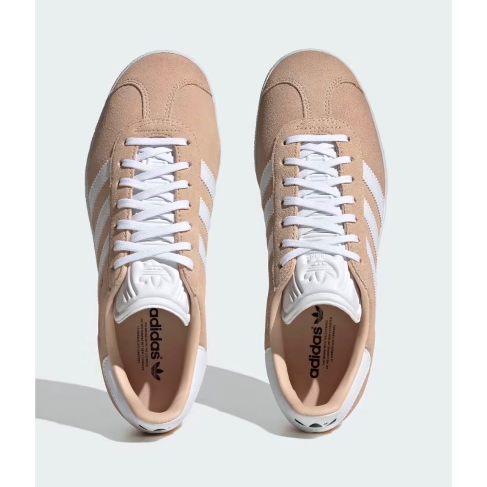 NWOT/B Adidas Gazelle Women Beige Suede Classic Sneakers Shoes Size 7.5 US - Picture 2 of 13